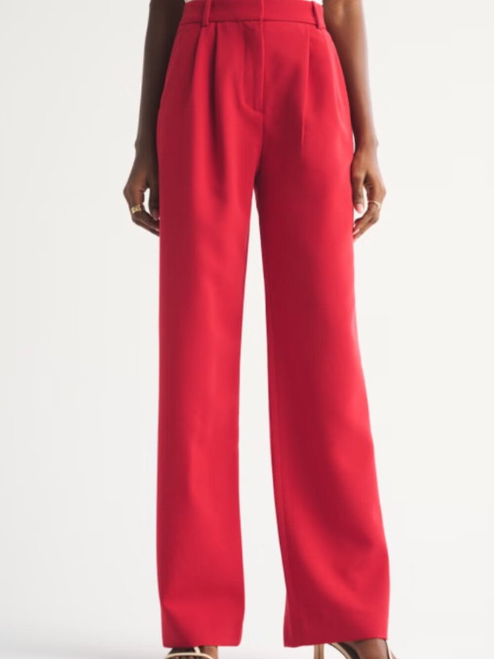 A&F Sloane Tailored Wide Leg Pant